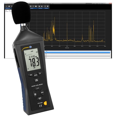 Digital Sound Level Meter, Incl. LEQ-Software